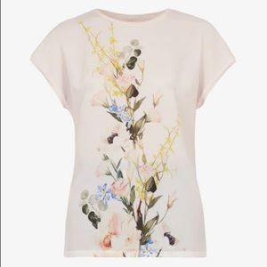 Ted Baker SELMAA Elegant woven front T-shirt